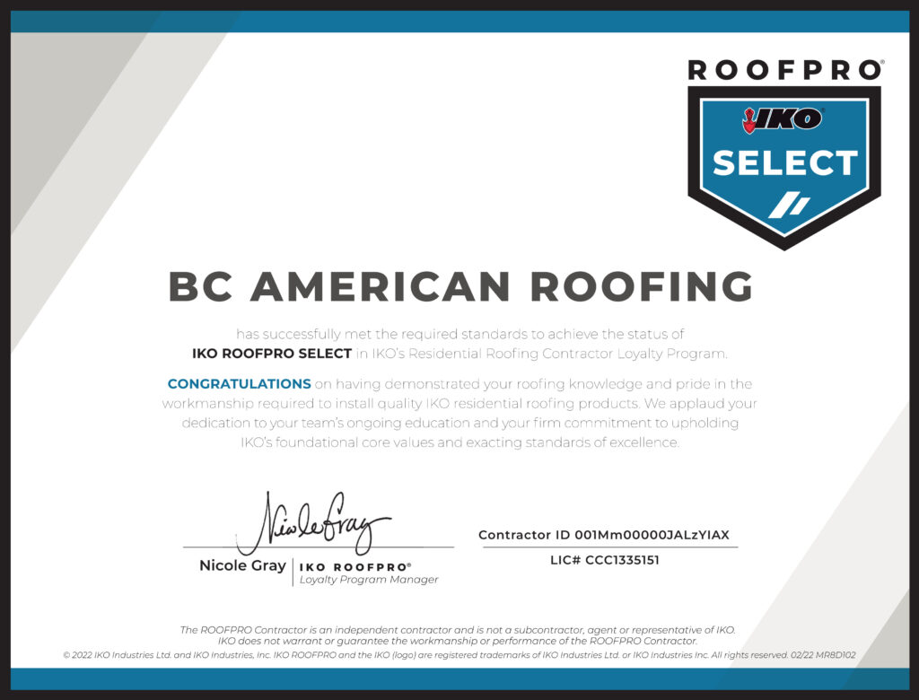 IKO roofing certification